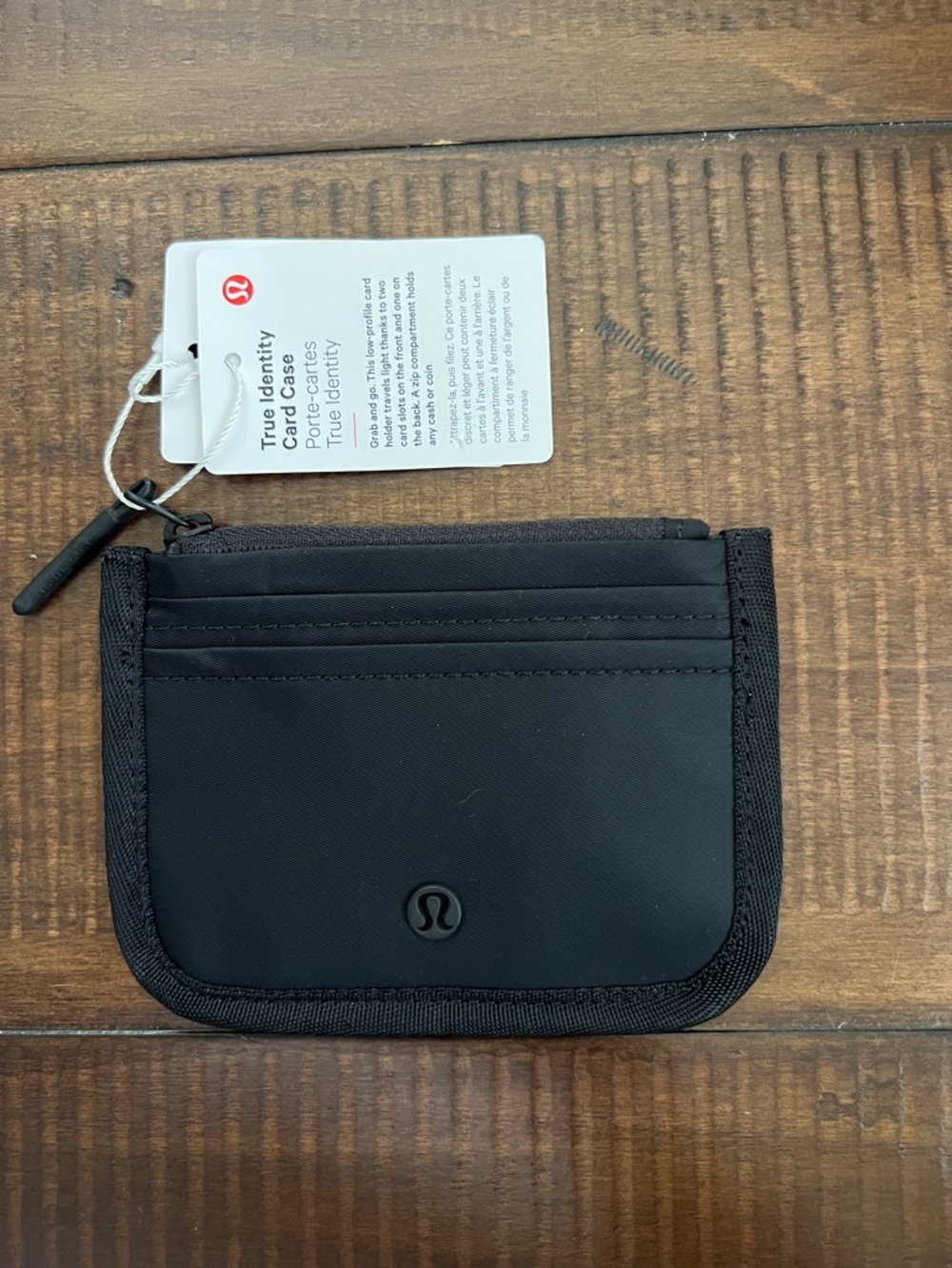 NWT Lululemon Black True Identity Card Case